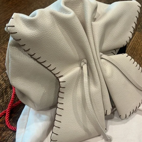 Carlos Falchi Tan Medium Butterfly Bag with Crystal Strap - Picture 7 of 14